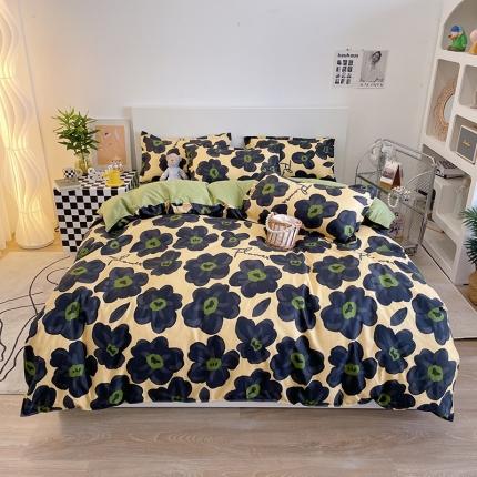 91家纺网 家纺一手货源 找家纺 （总）贝扬思 2023新款亲肤棉美棉芦荟棉四件套