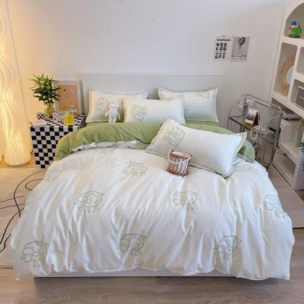 91家纺网 家纺一手货源 找家纺 （总）贝扬思 2023新款亲肤棉美棉芦荟棉四件套