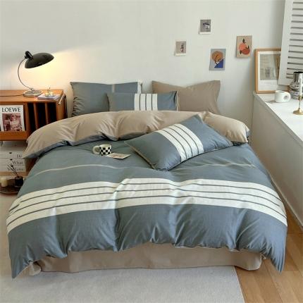 91家纺网 家纺一手货源 找家纺 （总）798 2023新款全棉无印风系列四件套