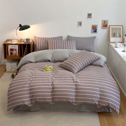 91家纺网 家纺一手货源 找家纺 （总）798 2023新款全棉无印风系列四件套