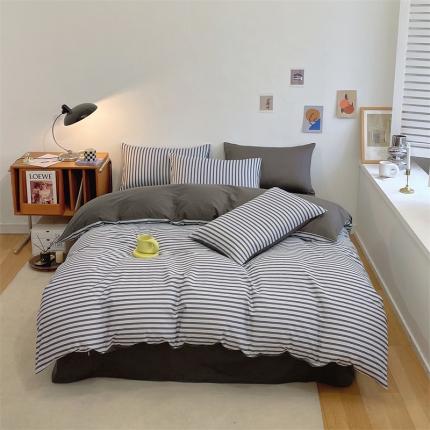 91家纺网 家纺一手货源 找家纺 （总）798 2023新款全棉无印风系列四件套