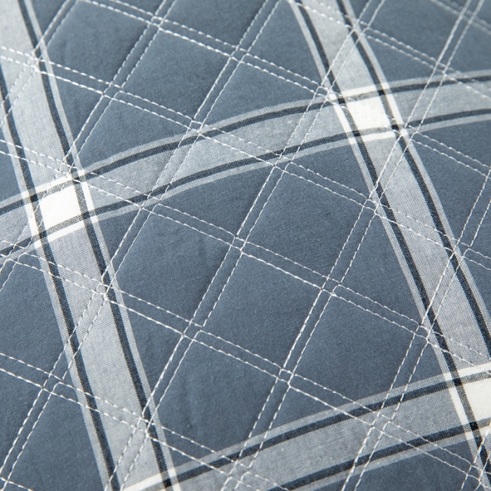 91家纺网 家纺一手货源 找家纺 （总）杜先生2021新款水洗棉花边绗缝夹棉枕套48*74一对