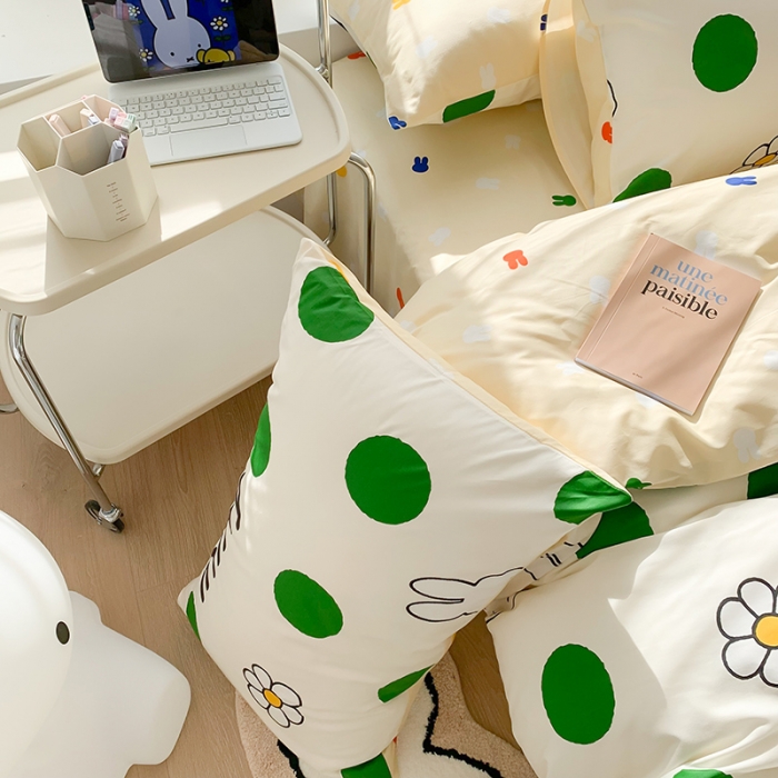 91家纺网 家纺一手货源 找家纺 澳萝拉 2023新款高支密全棉四件套-米菲系列 米菲的梦