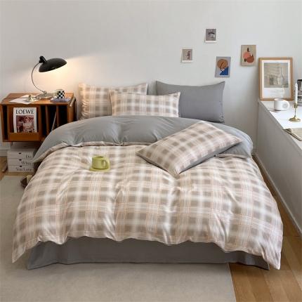 91家纺网 家纺一手货源 找家纺 （总）798 2023新款全棉无印风系列单品被套