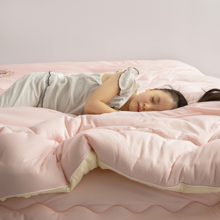 91家纺网 家纺一手货源 找家纺 （总）佳居缘 2023新款AB双拼糯糯元气奶盖懒人被