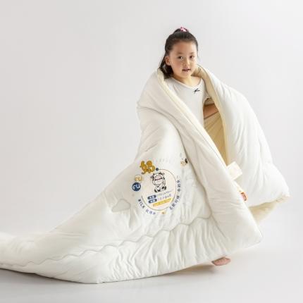 佳居缘 2023AB双拼糯糯元气奶盖懒人被 奶黄芝芝-白黄
