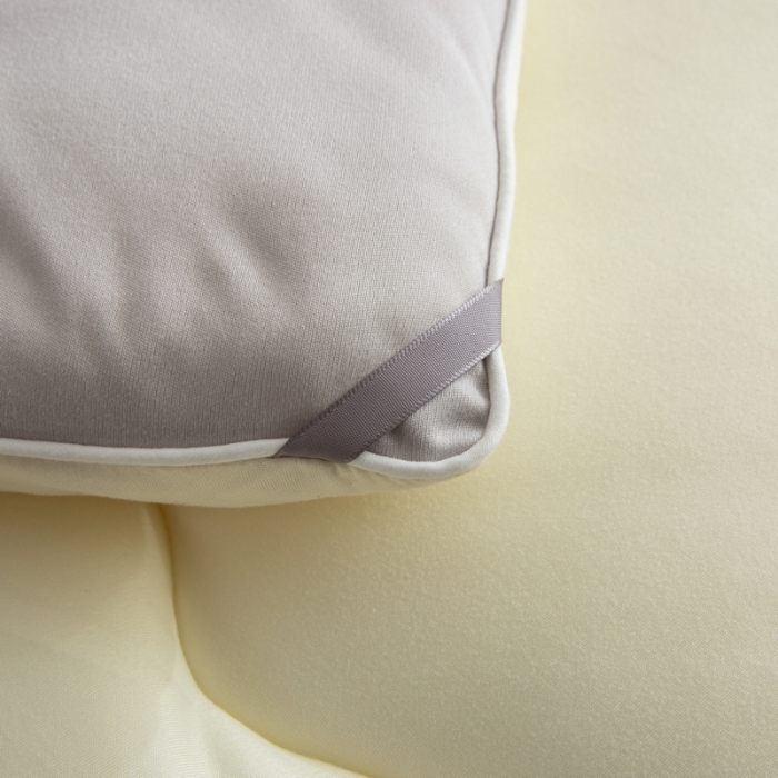 91家纺网 家纺一手货源 找家纺 佳居缘 2023AB双拼糯糯元气奶盖懒人被 芝香奶灰-灰黄