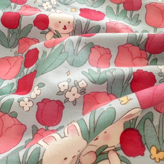 91家纺网 家纺一手货源 找家纺 (总) 清雅福 2025春夏新品全棉13372印花系列四件套