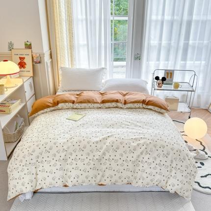 91家纺网 家纺一手货源 找家纺 (总)清雅福 2023春夏新品全棉13372印花系列单品被套