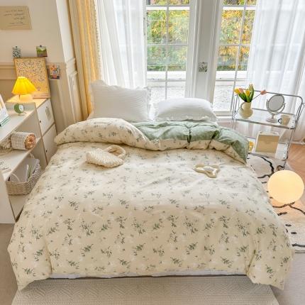 91家纺网 家纺一手货源 找家纺 (总)清雅福 2023春夏新品全棉13372印花系列单品被套