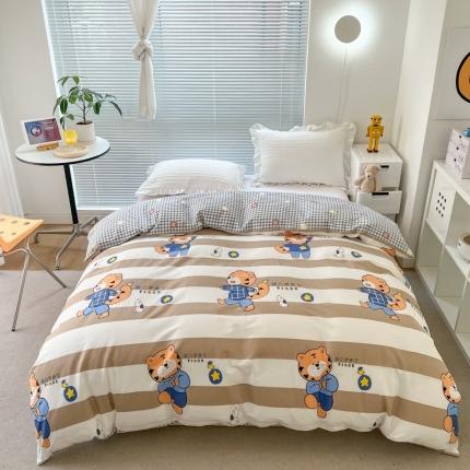 91家纺网 家纺一手货源 找家纺 (总)清雅福 2023春夏新品全棉13372印花系列单品被套