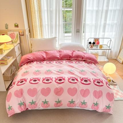 91家纺网 家纺一手货源 找家纺 (总)清雅福 2023春夏新品全棉13372印花系列单品被套