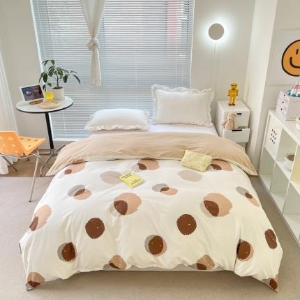 91家纺网 家纺一手货源 找家纺 (总)清雅福 2023春夏新品全棉13372印花系列单品被套