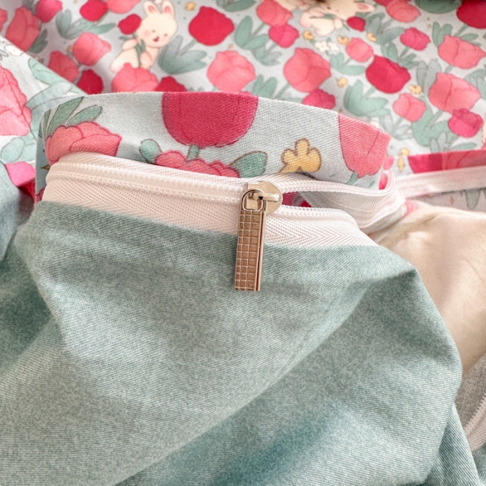 91家纺网 家纺一手货源 找家纺 (总)清雅福 2023春夏新品全棉13372印花系列单品被套