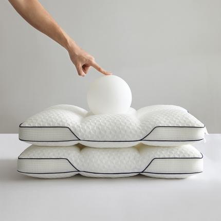 （总）昕科 新款3D立体护颈枕芯枕头-六方格枕48x74cm