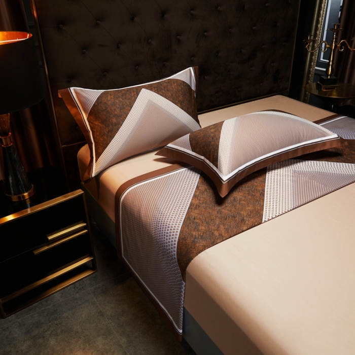 91家纺网 家纺一手货源 找家纺 总 缔缦2023新款高端120s锦棉数码印花四件套-弗洛伦萨