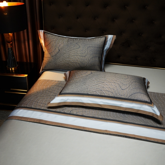 91家纺网 家纺一手货源 找家纺 总 缔缦 2023新款高端120s锦棉数码印花四件套-托卡斯