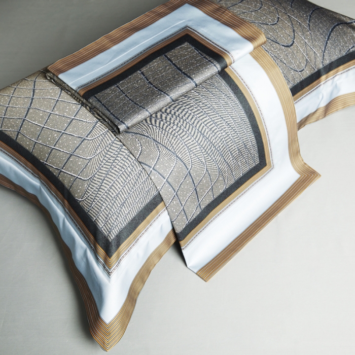 91家纺网 家纺一手货源 找家纺 总 缔缦 2023新款高端120s锦棉数码印花四件套-托卡斯