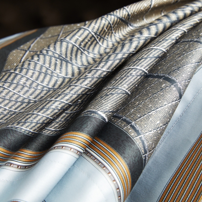 91家纺网 家纺一手货源 找家纺 总 缔缦 2023新款高端120s锦棉数码印花四件套-托卡斯