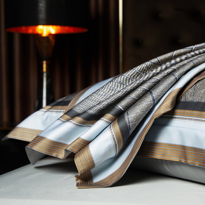 91家纺网 家纺一手货源 找家纺 总 缔缦 2023新款高端120s锦棉数码印花四件套-托卡斯