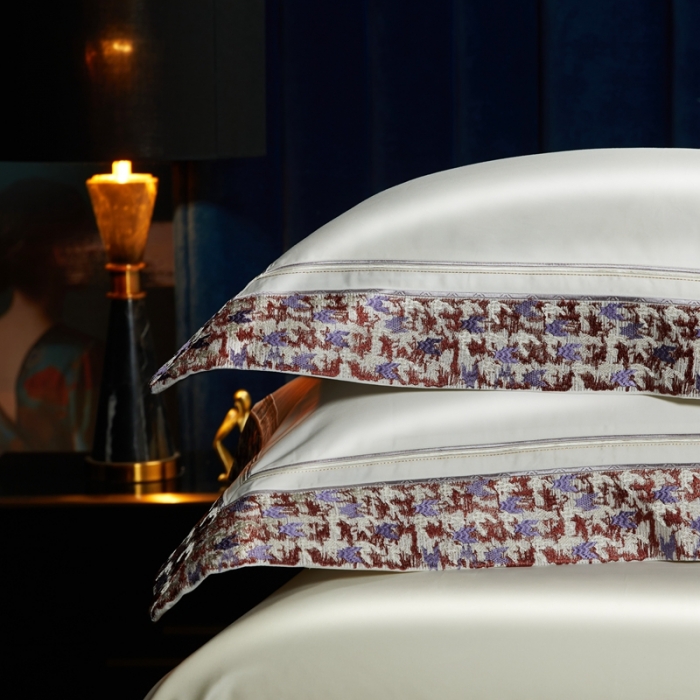 91家纺网 家纺一手货源 找家纺 缔缦 2023新款高端100s长绒棉刺绣四件套-雅典娜 雅典娜-贵族白