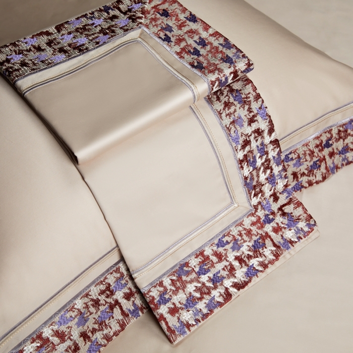 91家纺网 家纺一手货源 找家纺 缔缦 2023新款高端100s长绒棉刺绣四件套-雅典娜 雅典娜-卡其