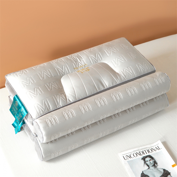 91家纺网 家纺一手货源 找家纺 （总）爱来伊 2023新款天丝乳胶牵引颈椎修复脊椎枕头枕芯