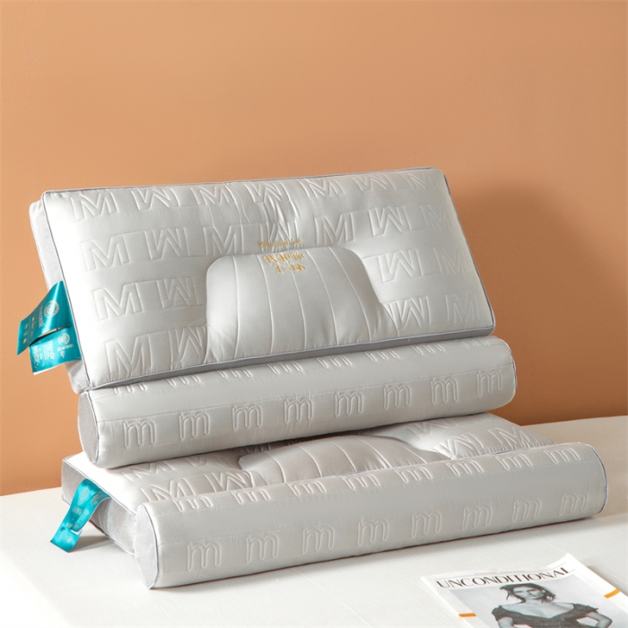 91家纺网 家纺一手货源 找家纺 （总）爱来伊 2023新款天丝乳胶牵引颈椎修复脊椎枕头枕芯