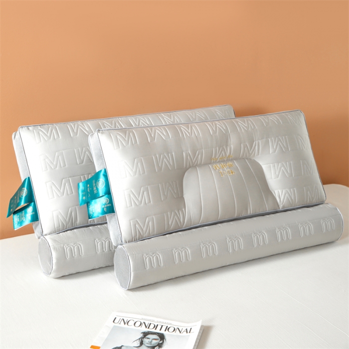 91家纺网 家纺一手货源 找家纺 （总）爱来伊 2023新款天丝乳胶牵引颈椎修复脊椎枕头枕芯