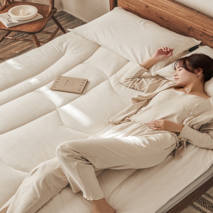 91家纺网 家纺一手货源 找家纺 （总）安莱生活 2023新款原棉大豆床褥软床垫