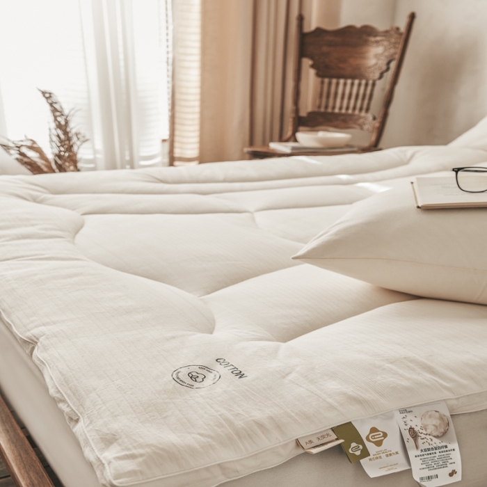 91家纺网 家纺一手货源 找家纺 （总）安莱生活 2023新款原棉大豆床褥软床垫