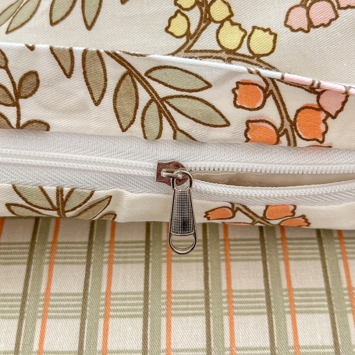 91家纺网 家纺一手货源 找家纺 曼之夏2023春夏新款全棉印花四件套-小清新系列 铃串幽沁