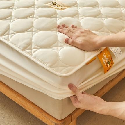 给笠 2023新款玉米纤维床笠 方圆-米白