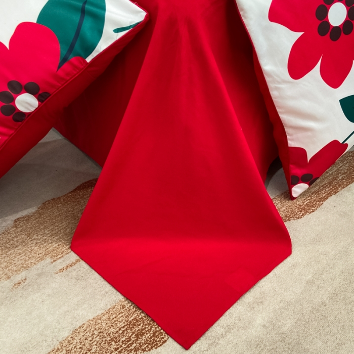 91家纺网 家纺一手货源 找家纺 用心 2022新款数码印花婚庆四件套 依恋