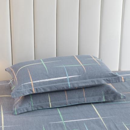 91家纺网 家纺一手货源 找家纺 润淳 2025加厚磨毛单品系列全棉磨毛单枕套光影