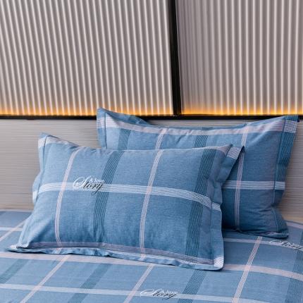 91家纺网 家纺一手货源 找家纺 润淳 2025加厚磨毛单品系列全棉磨毛单枕套卡瑞娜