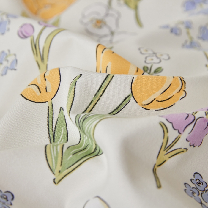 91家纺网 家纺一手货源 找家纺 世爵 2023新款加厚磨毛印花四件套 朵朵花开