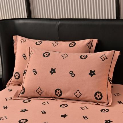 91家纺网 家纺一手货源 找家纺 润淳 2025加厚磨毛单品系列全棉磨毛单枕套布莱迪粉