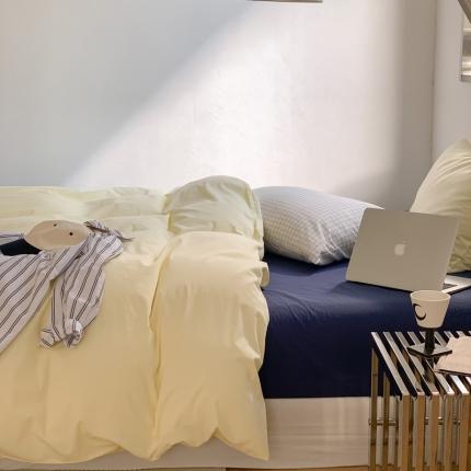 91家纺网 家纺一手货源 找家纺 （总）例外Home2023新款40s全棉水洗棉混搭系列四件套