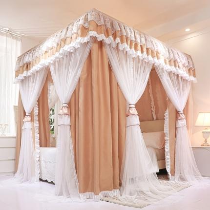 91家纺网 家纺一手货源 找家纺 （总）迪凡保罗 2025新款2304双层落地遮光蚊帐