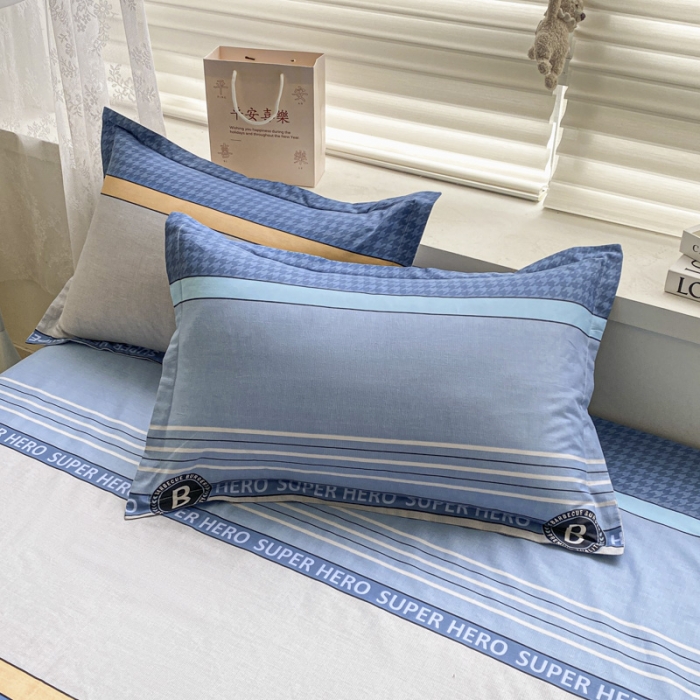 91家纺网 家纺一手货源 找家纺 菲梵 2025年新款喷气小清新全棉印花单品枕套 波尔曼