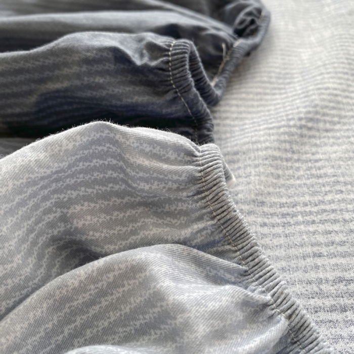 91家纺网 家纺一手货源 找家纺 菲梵  2025年新款喷气小清新全棉印花单品床笠及三件套 卡米洛