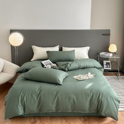 91家纺网 家纺一手货源 找家纺 (总) 三朵=全棉提花贡缎锻格四件套