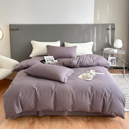 91家纺网 家纺一手货源 找家纺 (总) 三朵=全棉提花贡缎锻格四件套