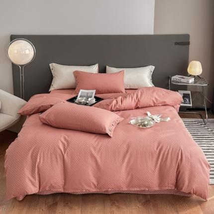 91家纺网 家纺一手货源 找家纺 (总) 三朵=全棉提花贡缎锻格四件套