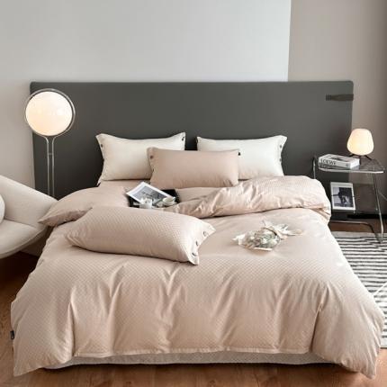 91家纺网 家纺一手货源 找家纺 (总) 三朵=全棉提花贡缎锻格四件套