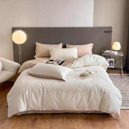 91家纺网 家纺一手货源 找家纺 (总) 三朵=全棉提花贡缎锻格四件套