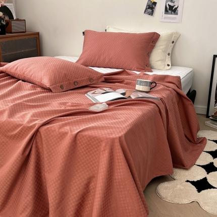 91家纺网 家纺一手货源 找家纺 (总)  2023全棉60支长绒棉提花贡缎锻格单品床单