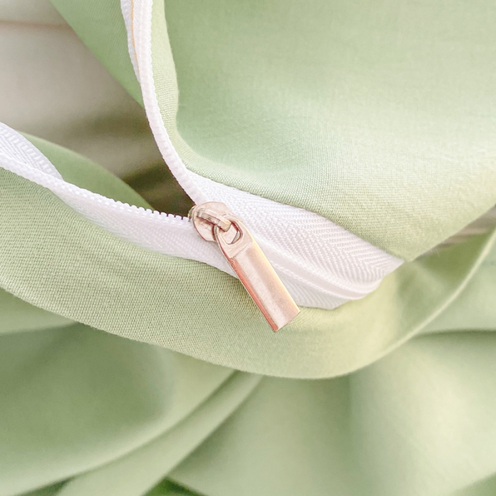 91家纺网 家纺一手货源 找家纺 富盛 2024新款水洗亲肤棉刺绣四件套公主风四件套 幸运花—粉