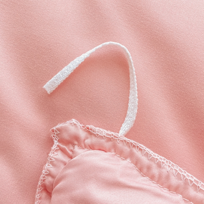 91家纺网 家纺一手货源 找家纺 富盛 2024新款水洗亲肤棉刺绣四件套公主风四件套 幸运花—豆沙